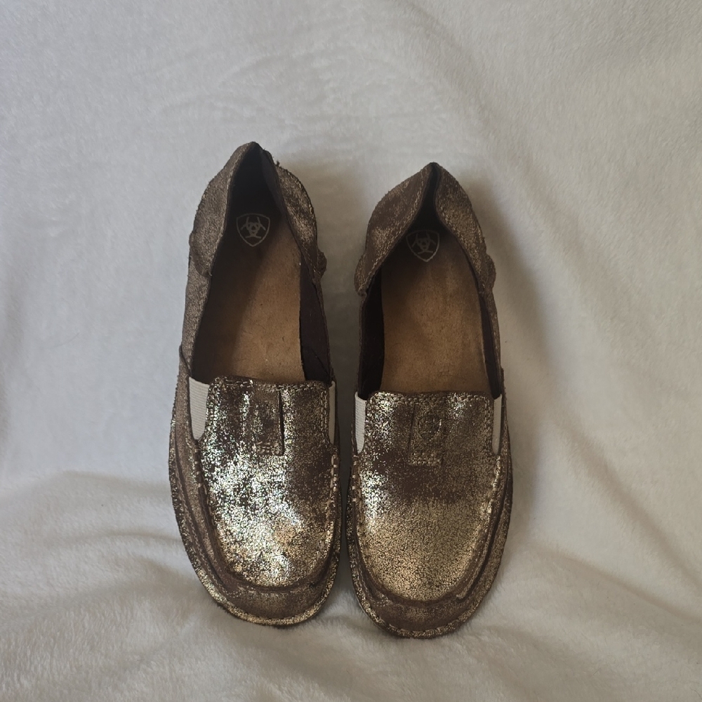 Ariat Women's Gold Glitter Slip On Shoes
